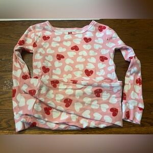 Carter's Pink Pajama Set with Heart Patterns